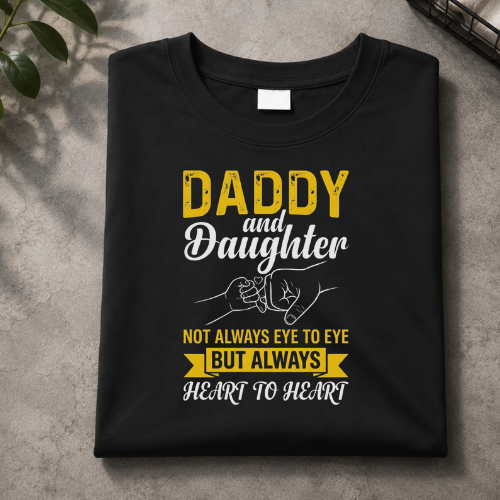 Daddy’s Daughter Oversized T-Shirt – Premium Father’s Day Graphic Tee