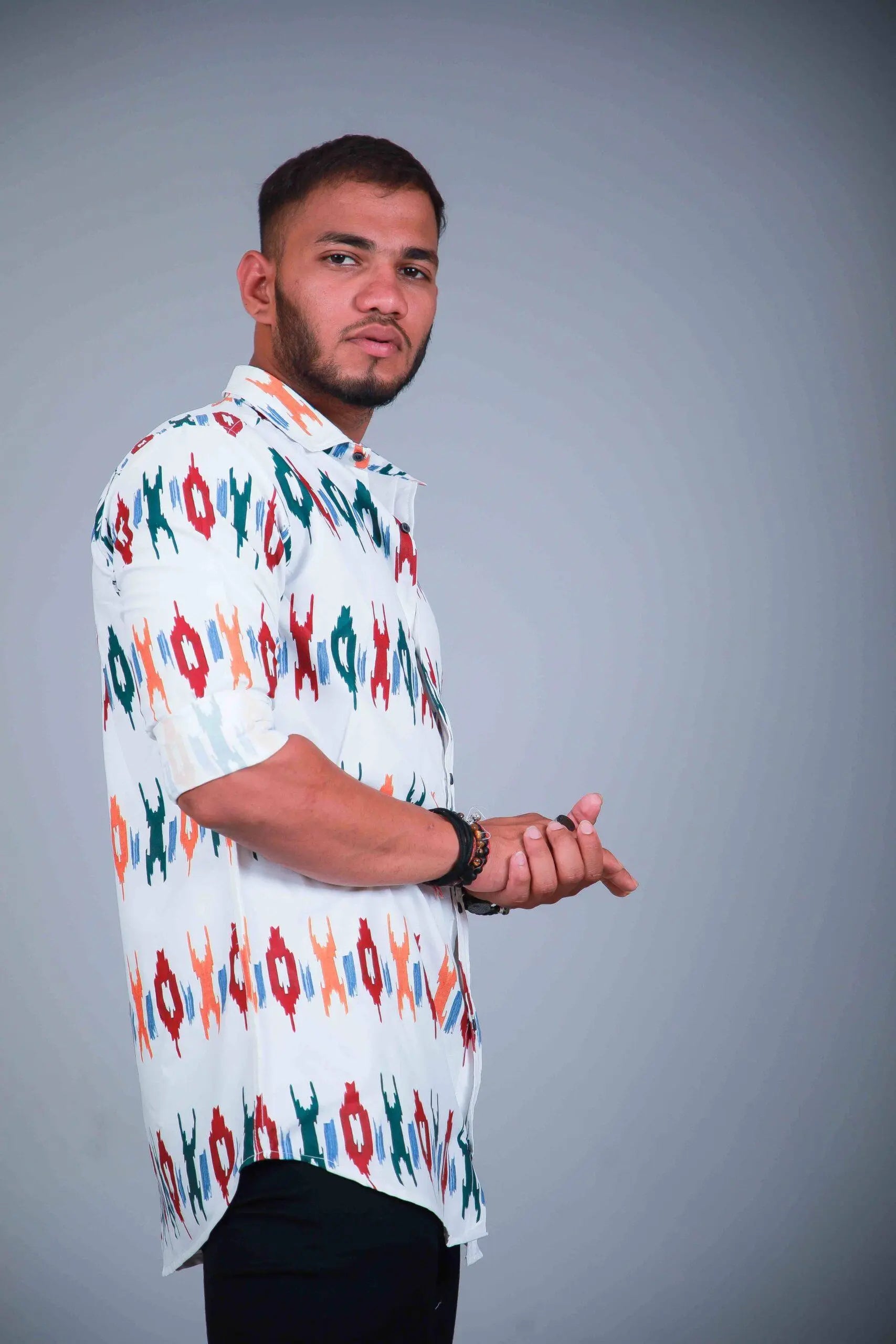 Multi Colour Digital Printed Shirt For Men