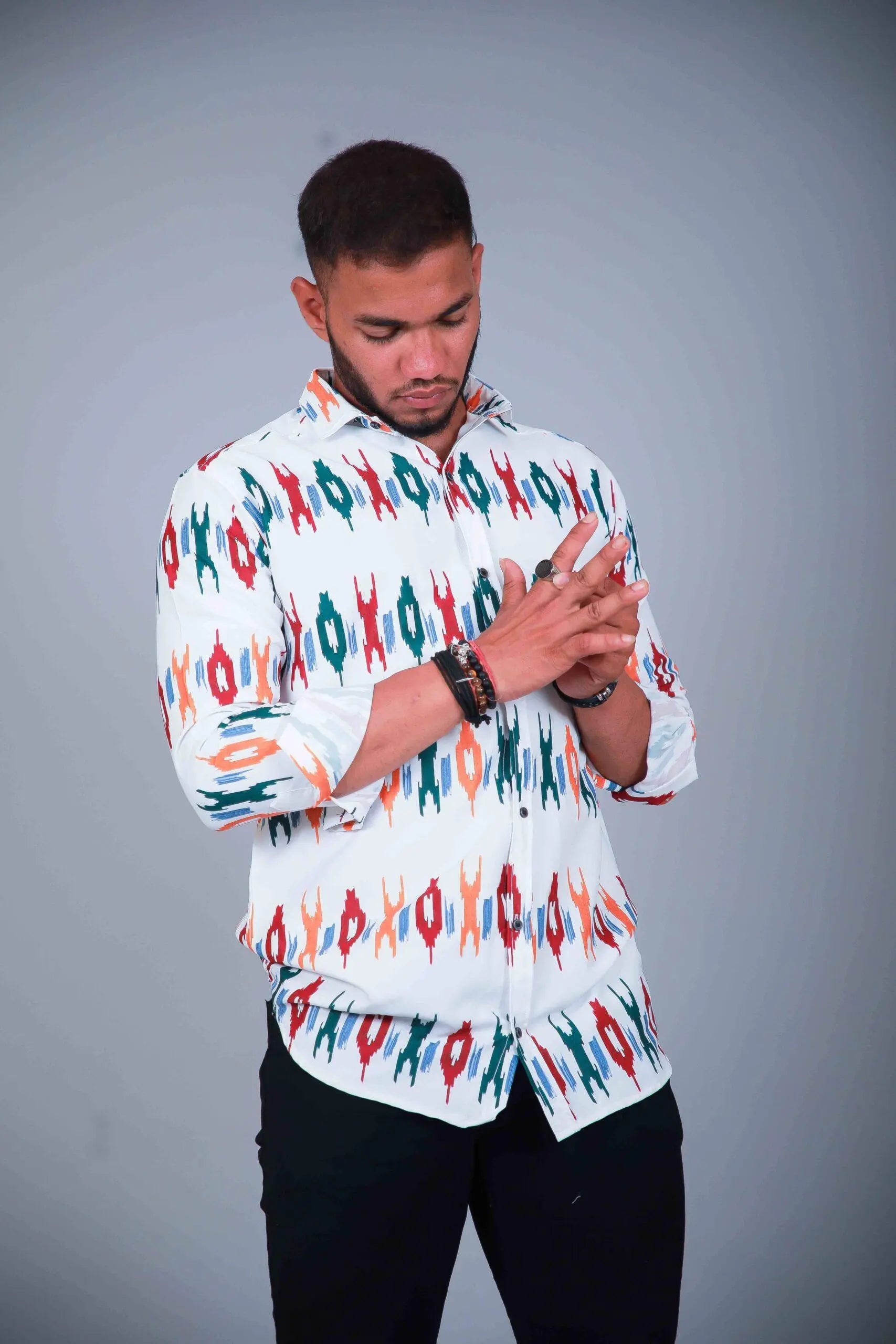 Multi Colour Digital Printed Shirt For Men