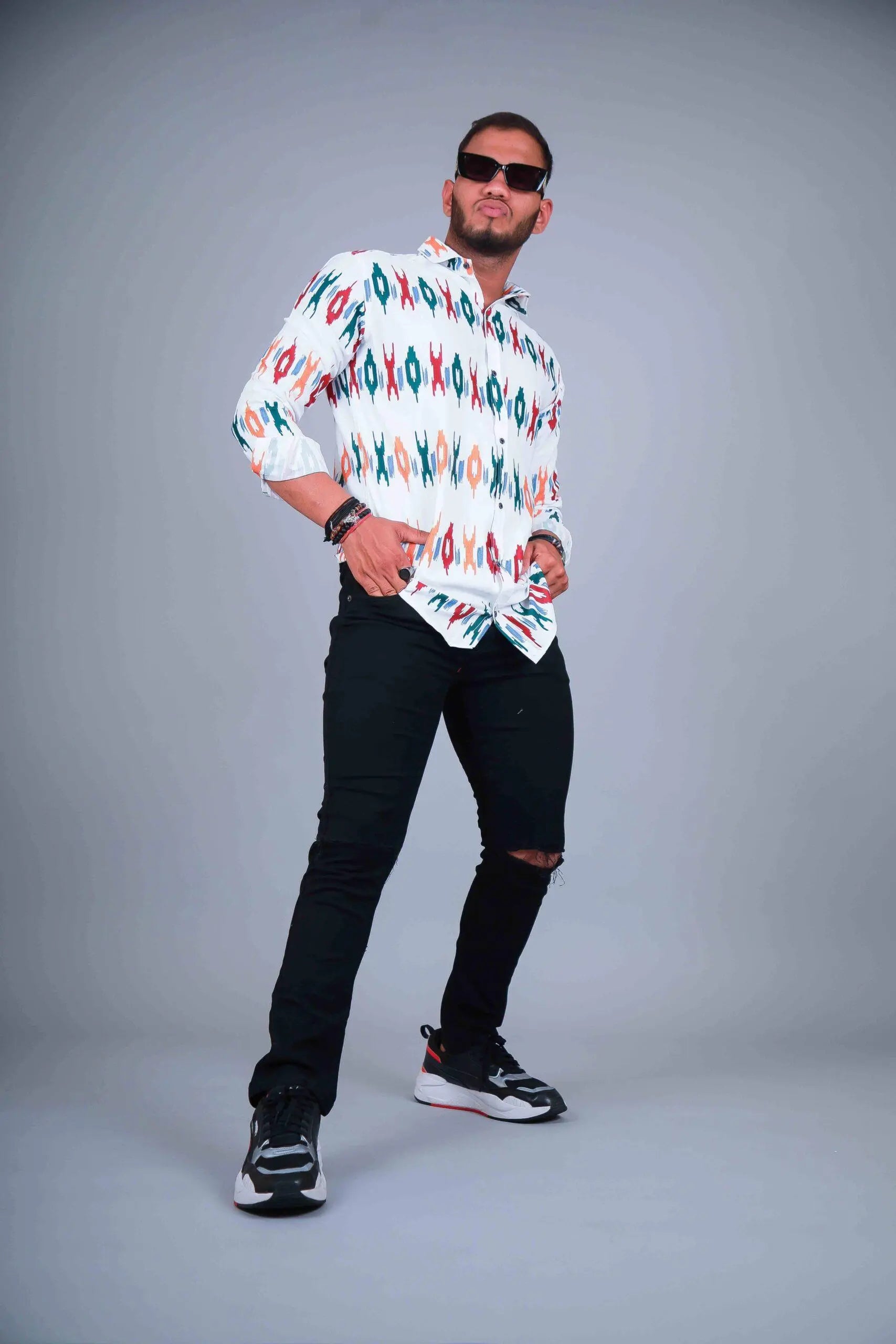 Multi Colour Digital Printed Shirt For Men