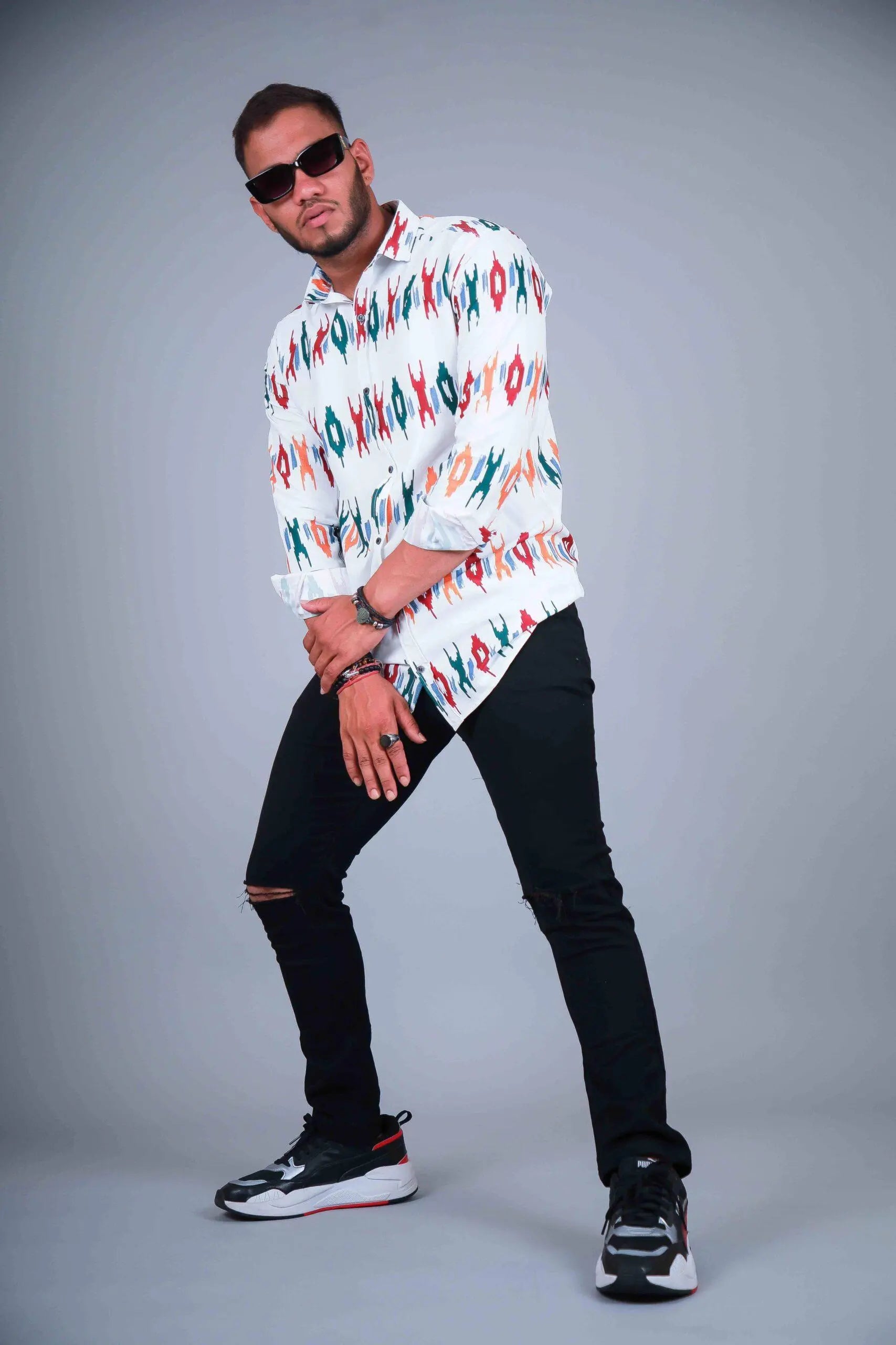 Multi Colour Digital Printed Shirt For Men