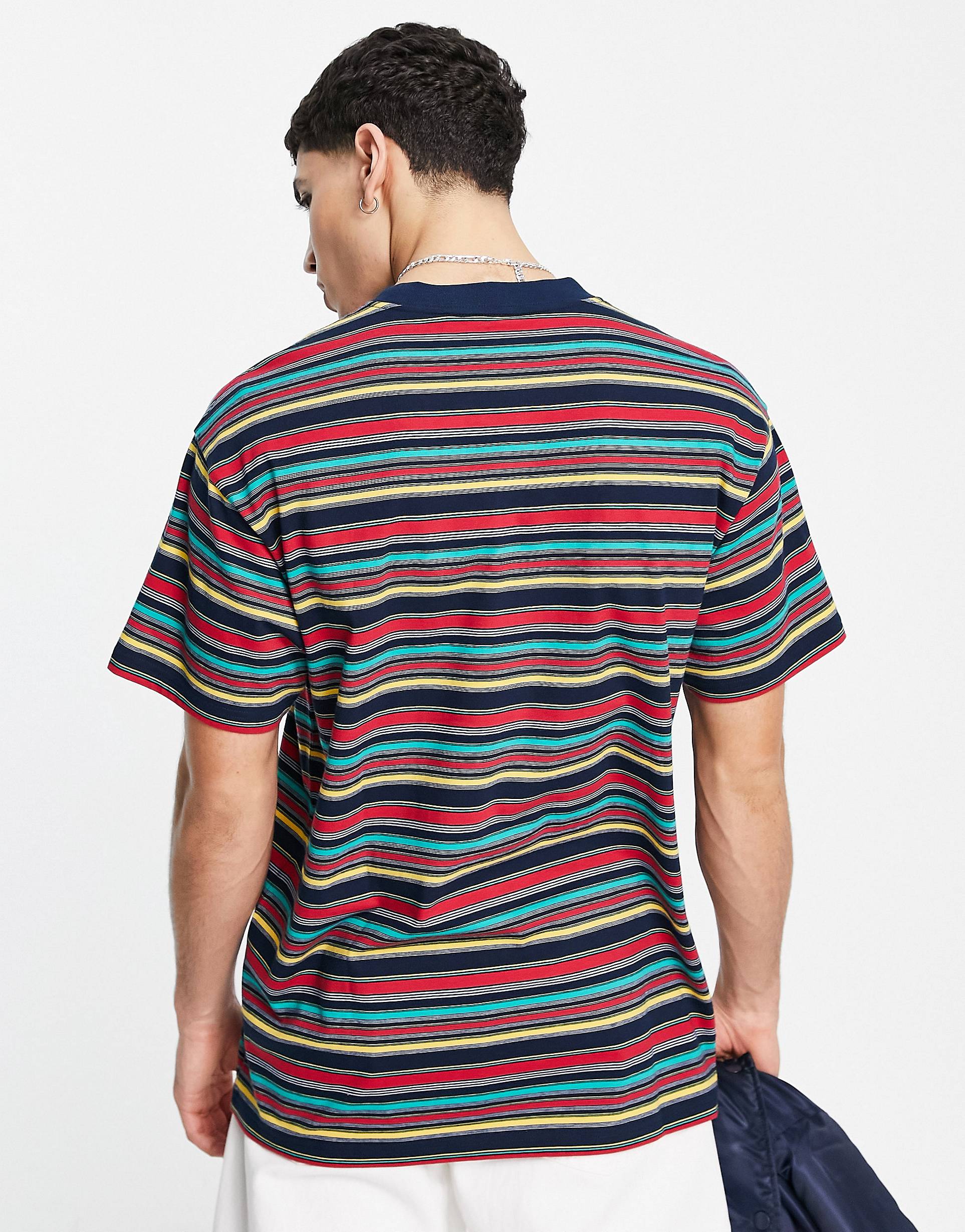 MULTI COLOR STRIPED T-SHIRT - MEN