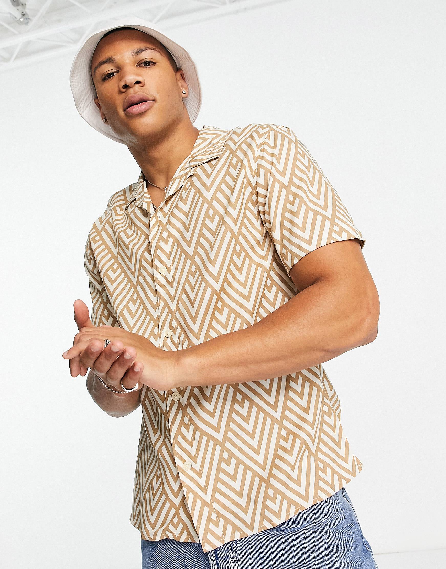 TRIBLE PRINTED SHIRT - MEN