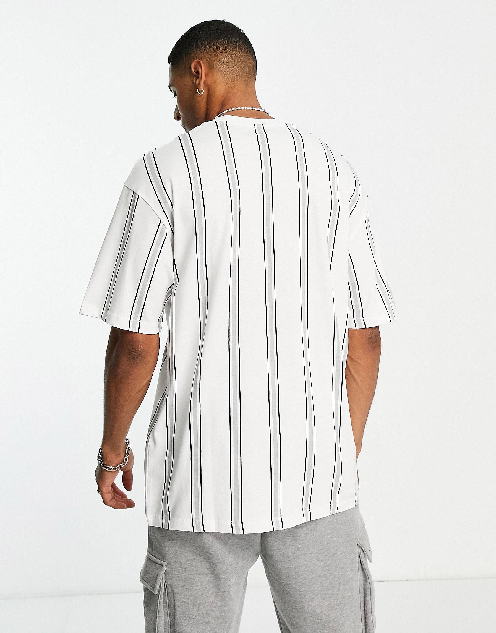 Black Striped Half Sleeve T-Shirt