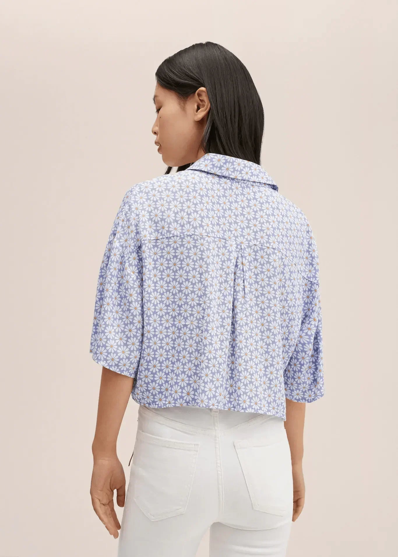 Small Floral Pattern Printed Shirt