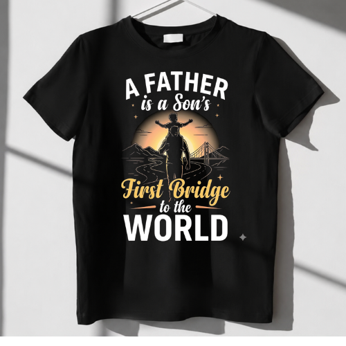 Father’s Day Oversized Unisex T-Shirt – Premium Cotton Graphic Tee