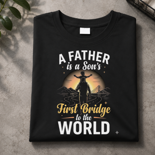 Father’s Day Oversized Unisex T-Shirt – Premium Cotton Graphic Tee