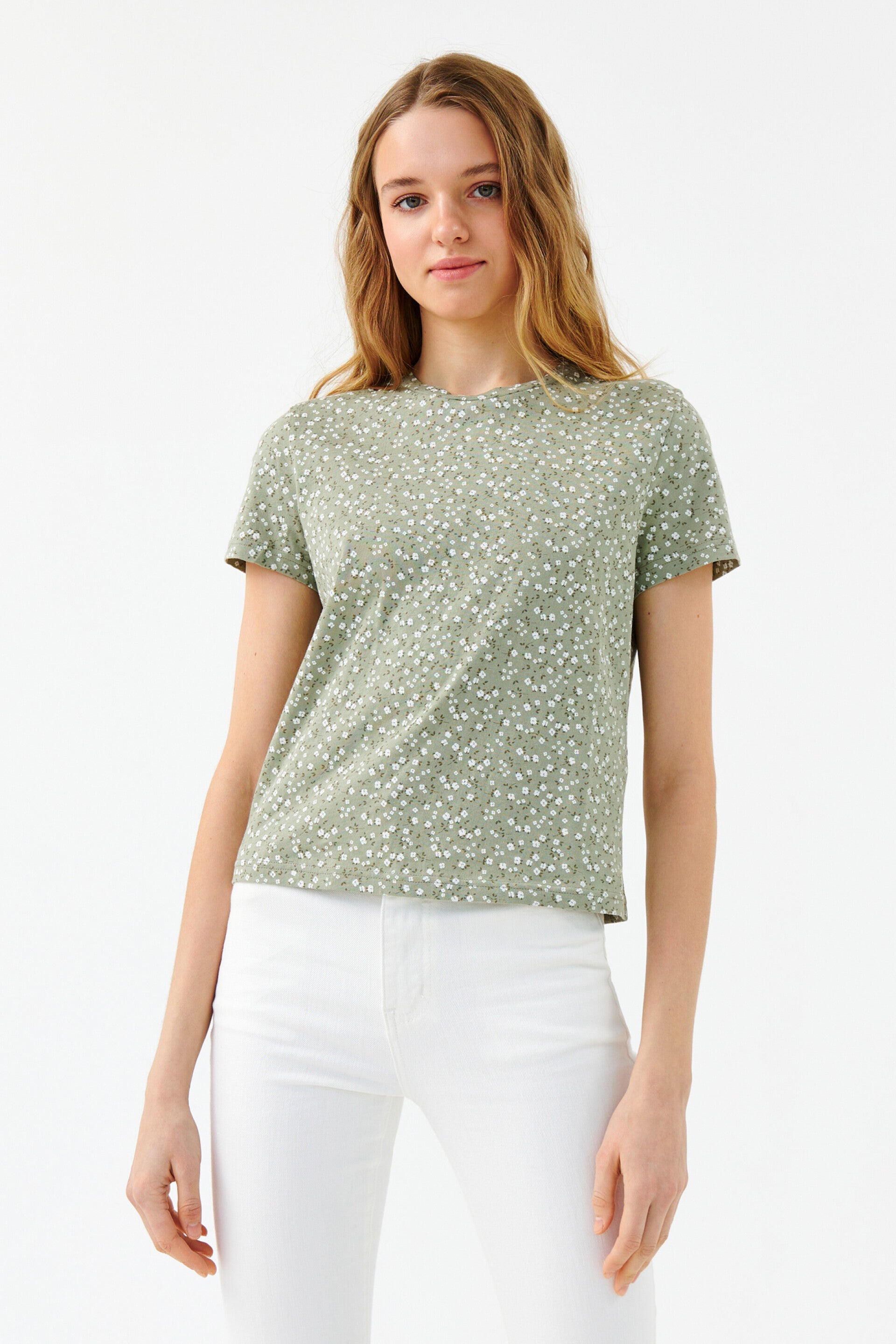 New Green Floral T-Shirt