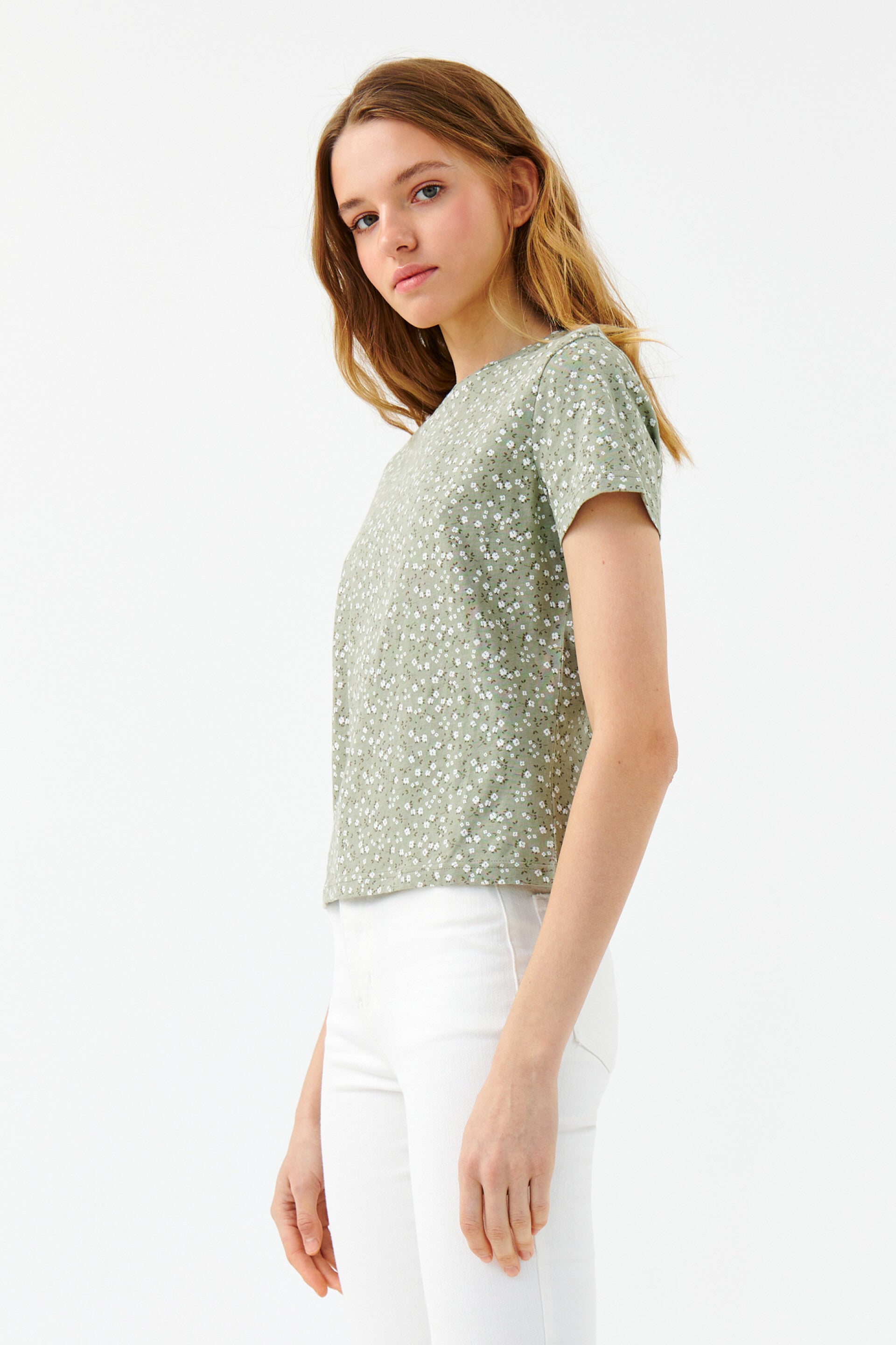 New Green Floral T-Shirt