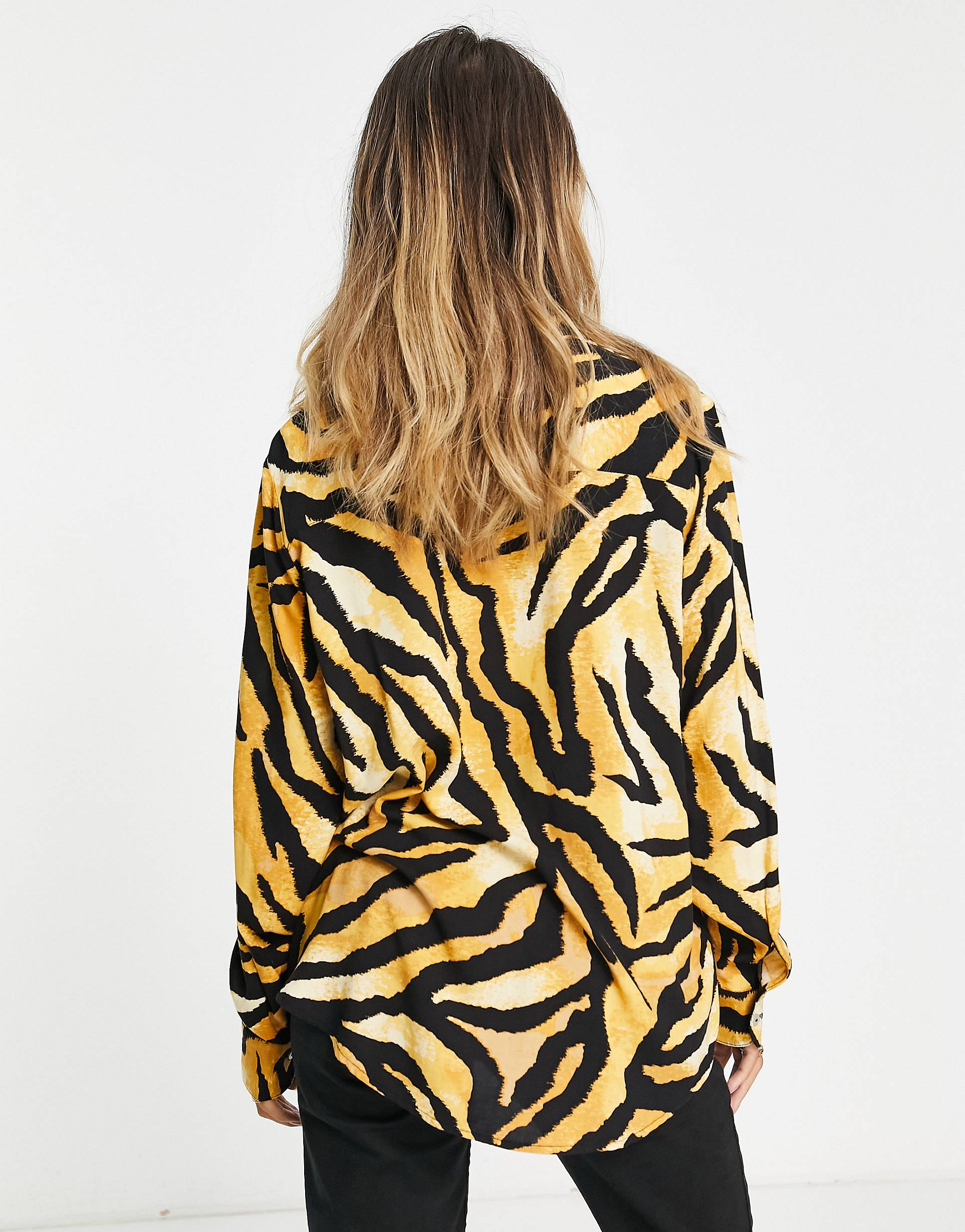 Zebra Print Shirt For Women