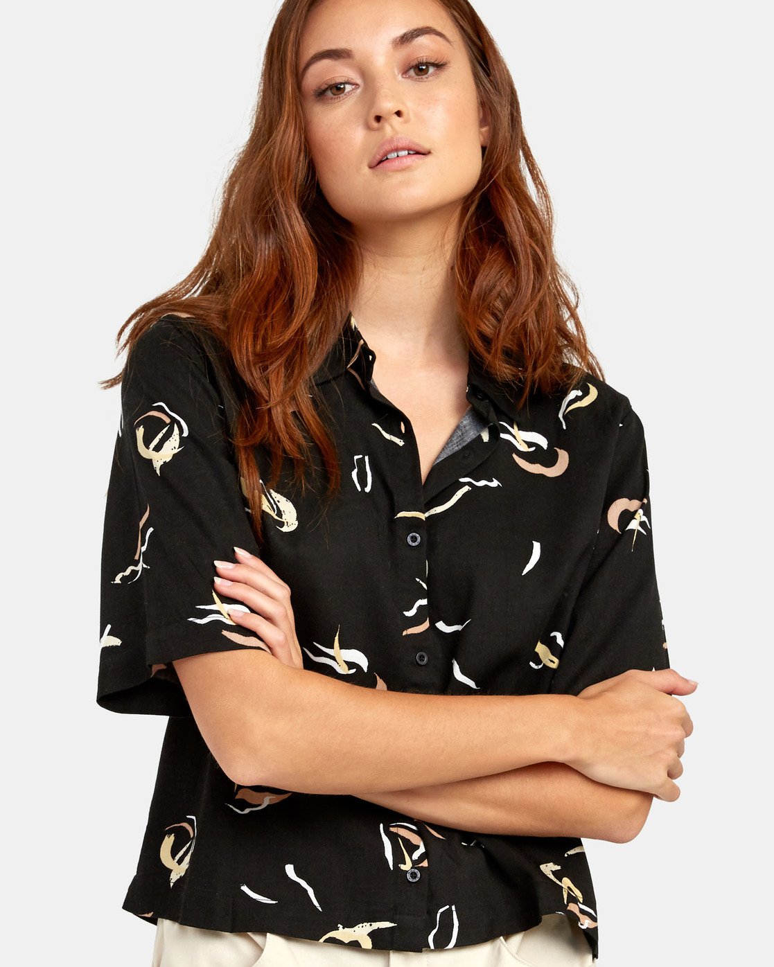 BLACK CLASSY SHIRT-WOMEN