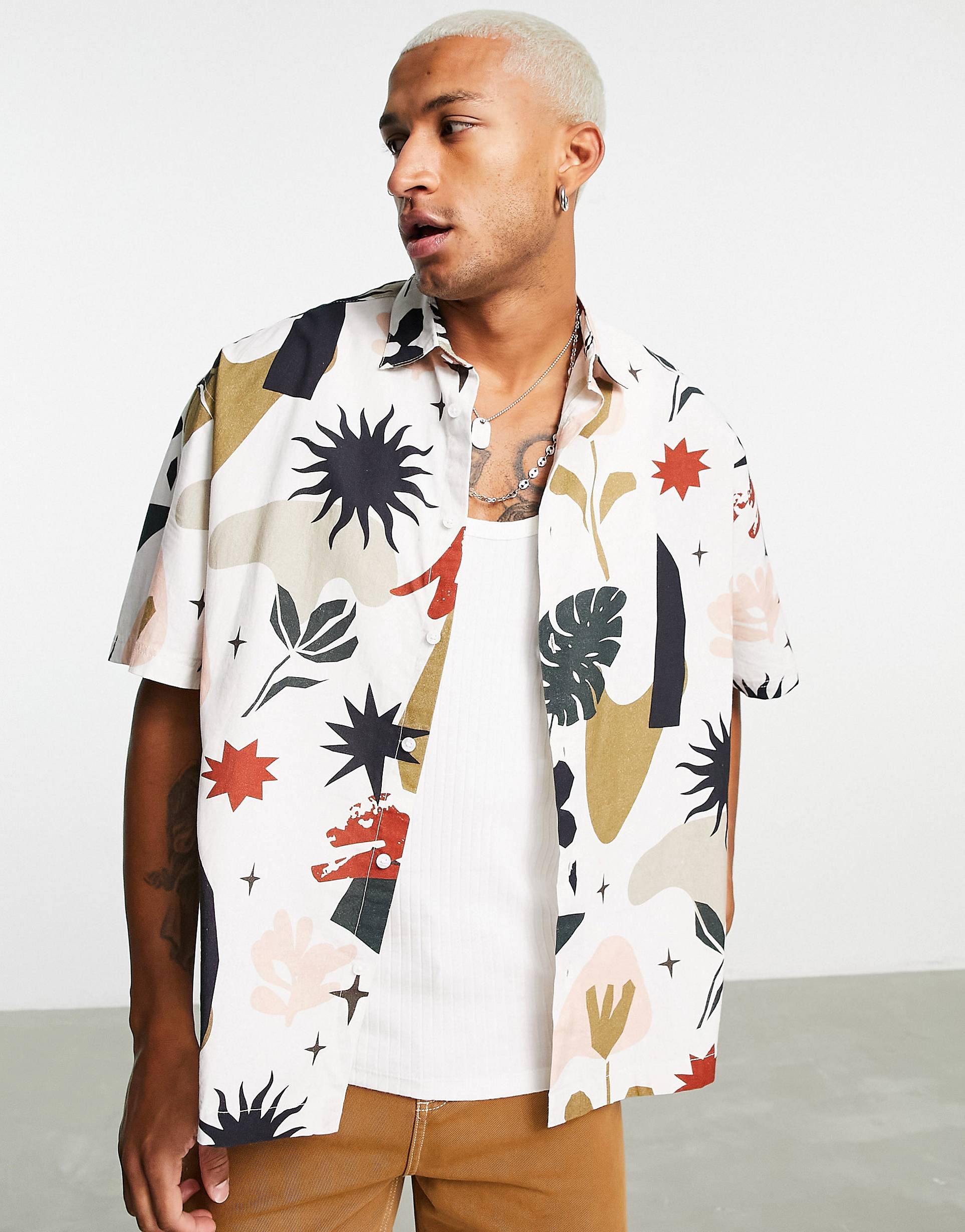 UNIQUE VECTOR PRINTED SHIRT - MEN