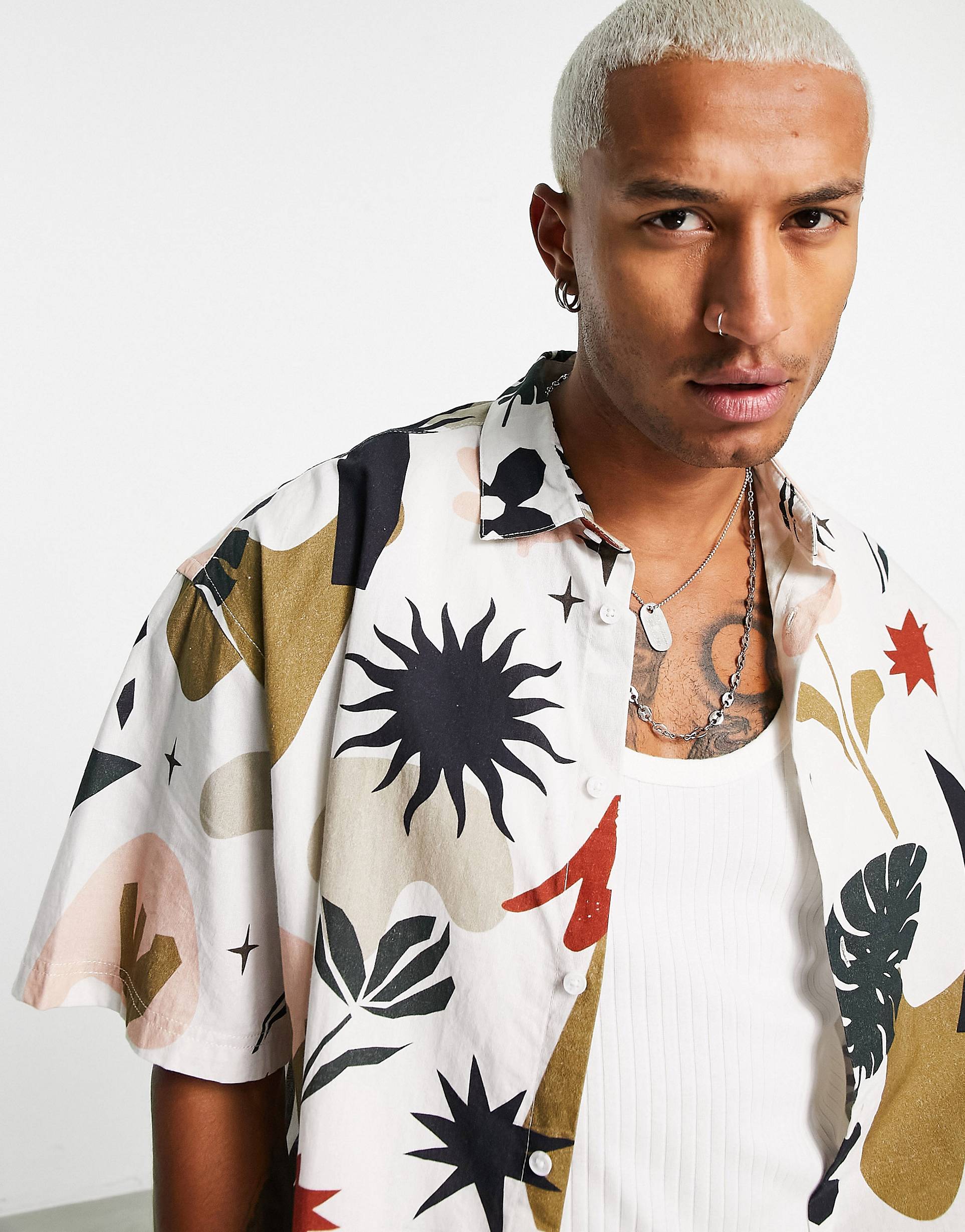 UNIQUE VECTOR PRINTED SHIRT - MEN