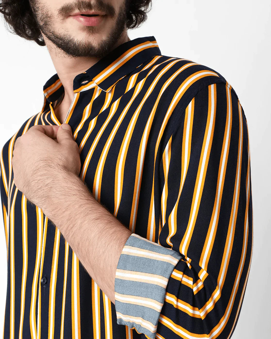 Men’s Yellow Striped Shirt