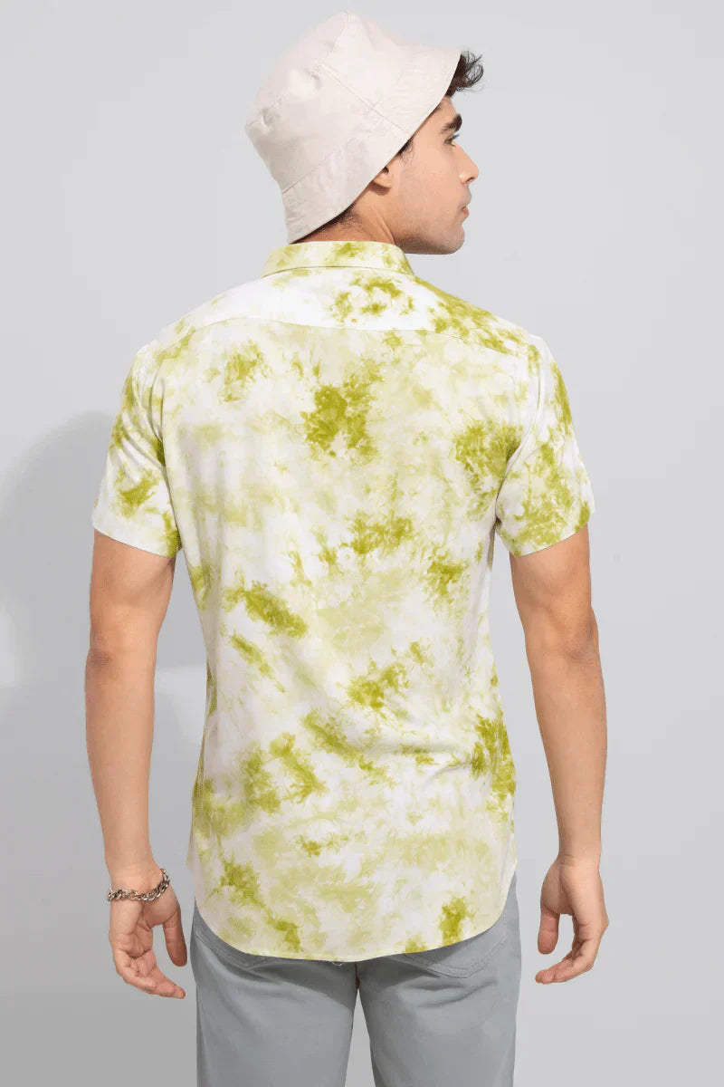 Greem Splash Shirt For Men