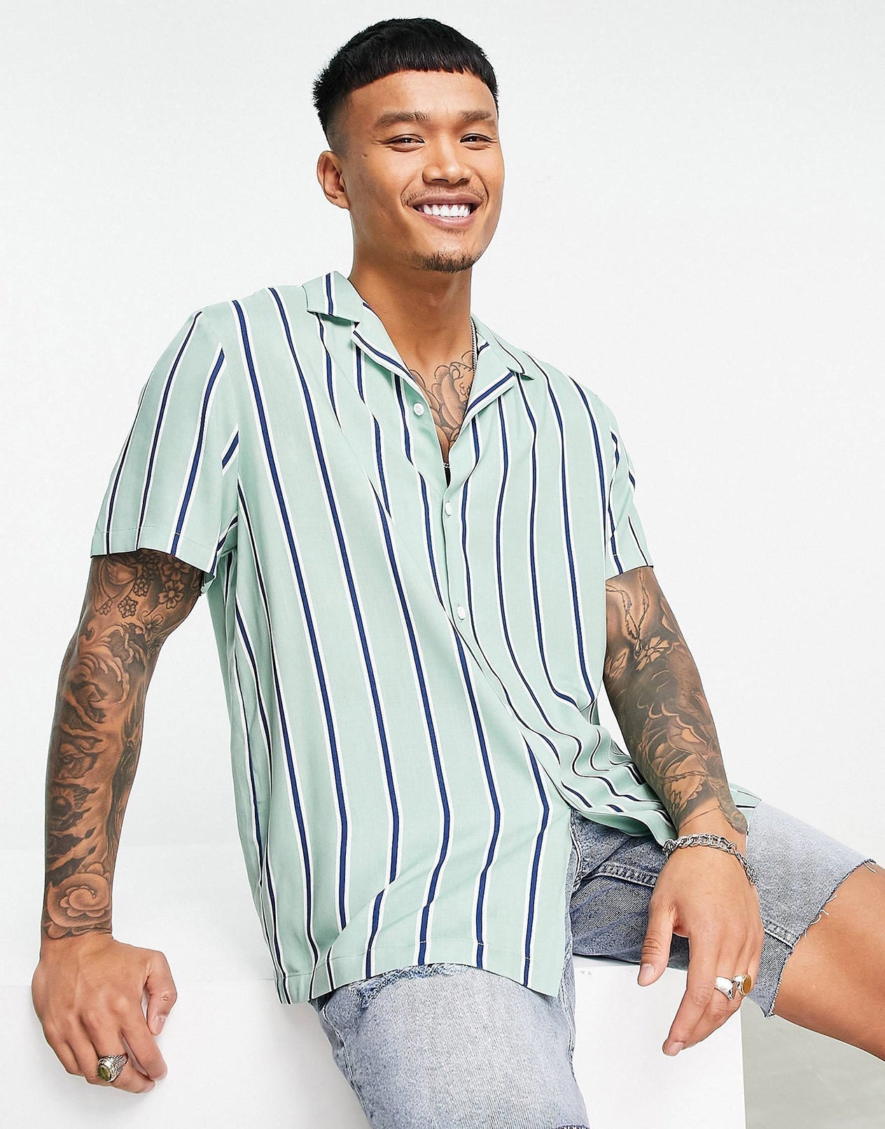 HONEYDEW STRIPED SHIRT - MEN