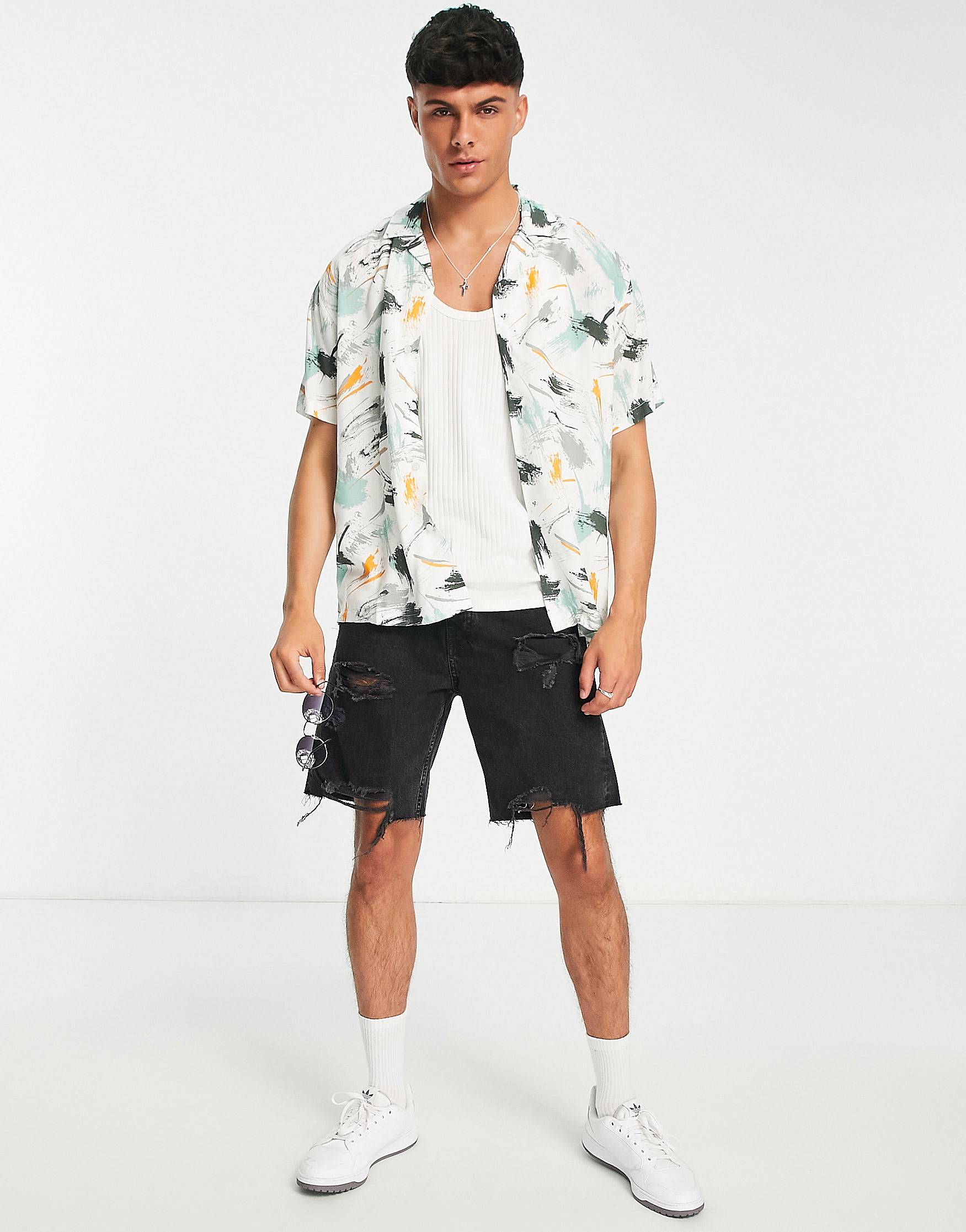 MULTI COLOR INK SPLASH SHIRT - MEN