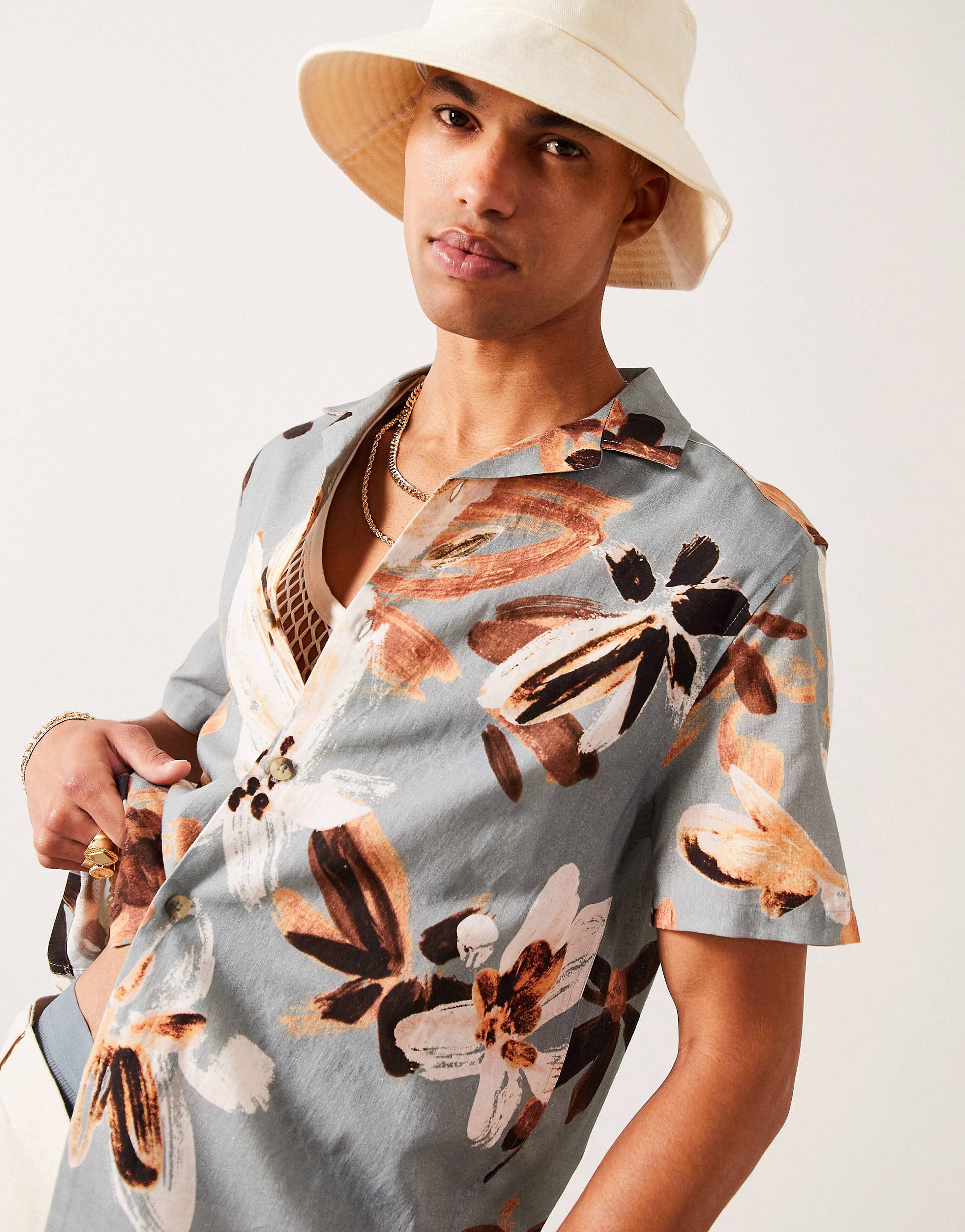 COOL FLORAL PRINT SHIRT - MEN