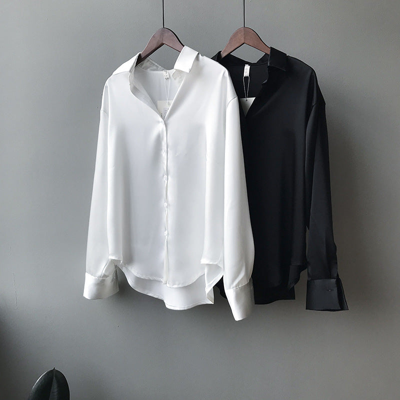 Black Korean Full Sleeve Shirt