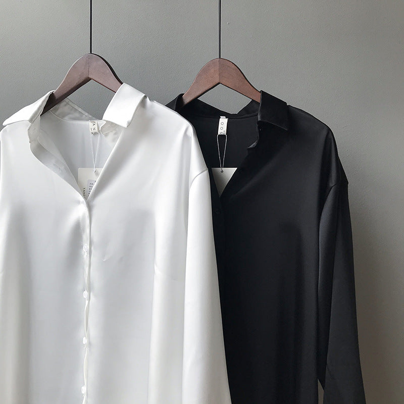 Black Korean Full Sleeve Shirt