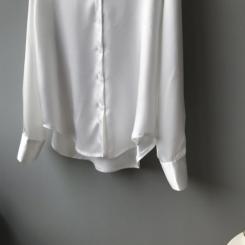 White Korean Full Sleeve Shirt