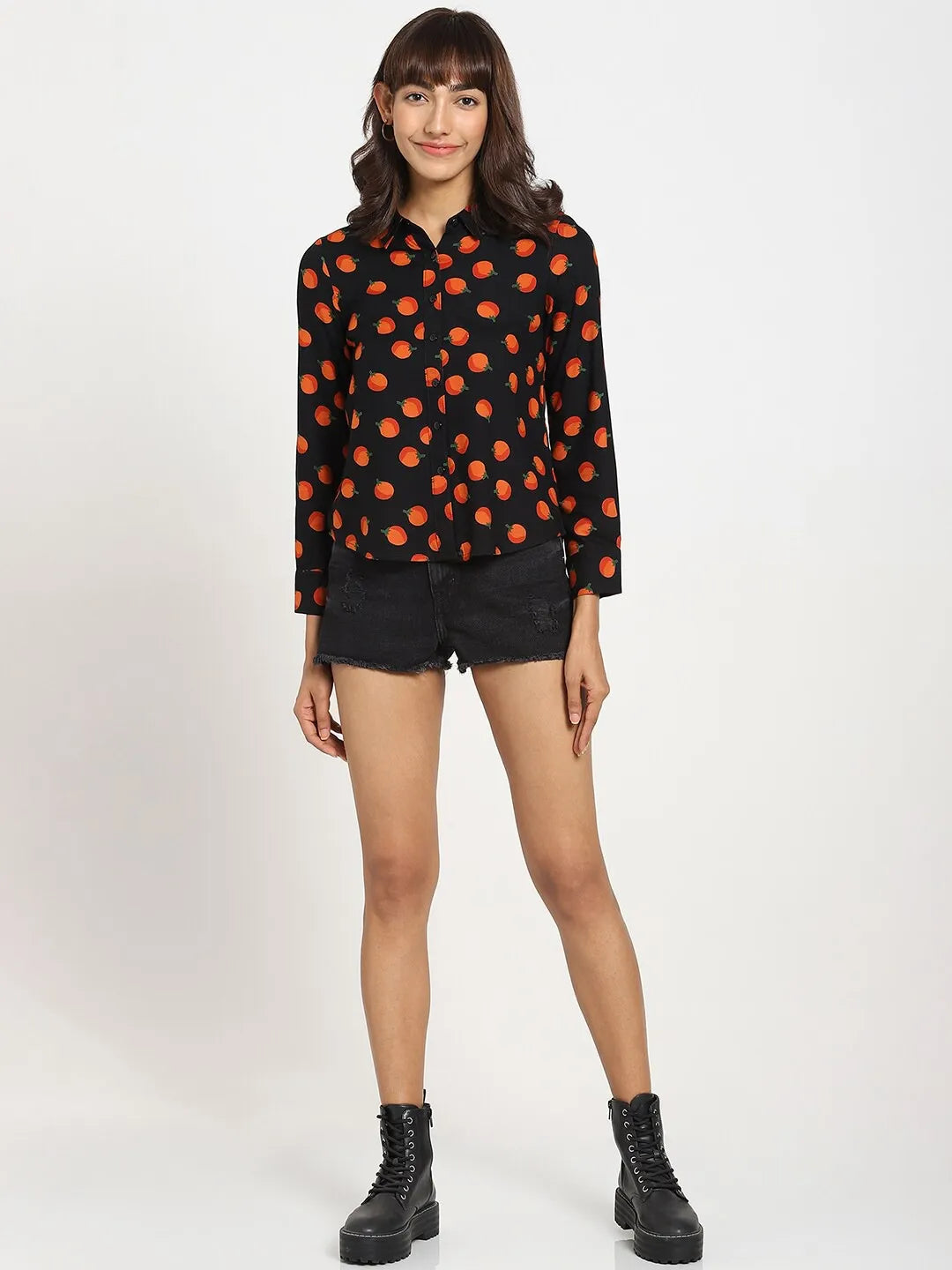 Tomato Print Slim Fit Printed Shirt