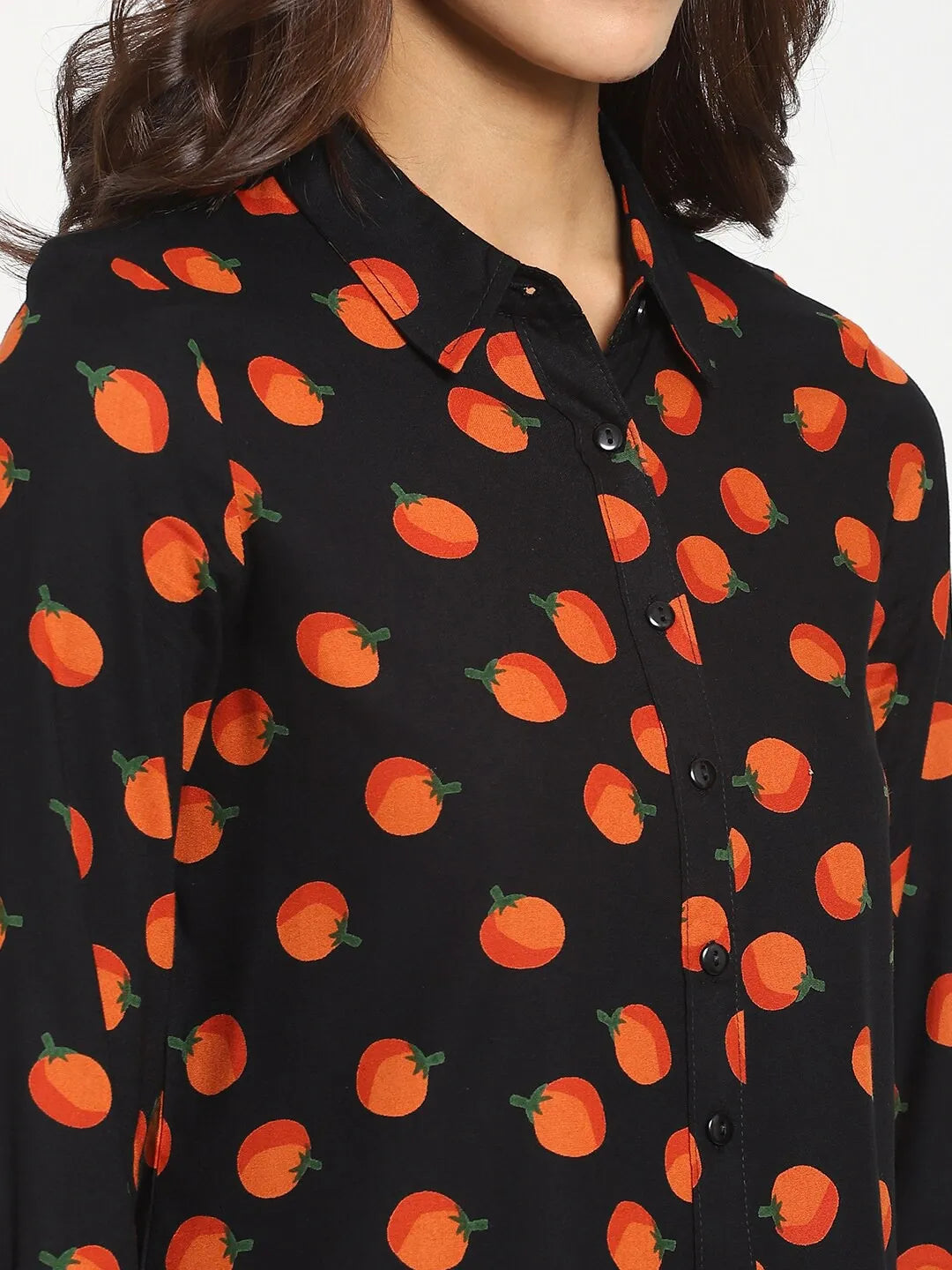 Tomato Print Slim Fit Printed Shirt